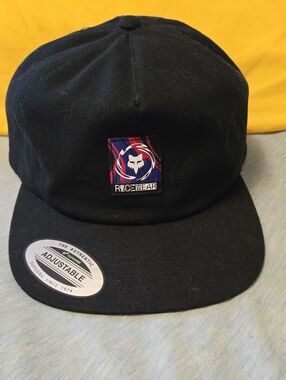 Fox Rarewear Black Logo Snapback Hat